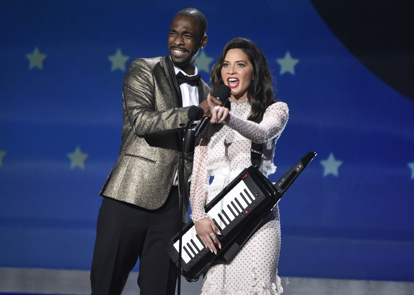 Jay Pharoah and Olivia Munn